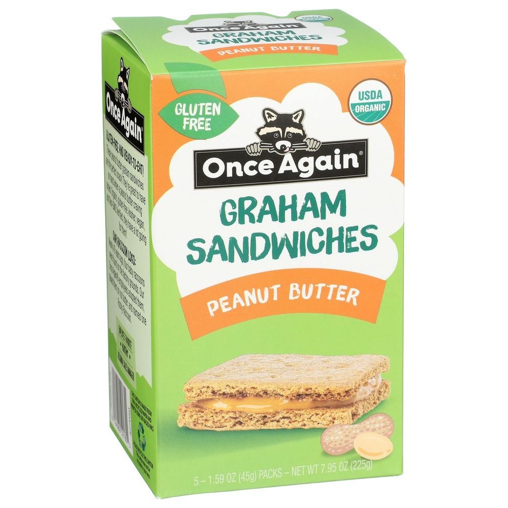 Once Again Peanut Butter Graham Sandwiches, 7.95 Ounce -- 6 per case