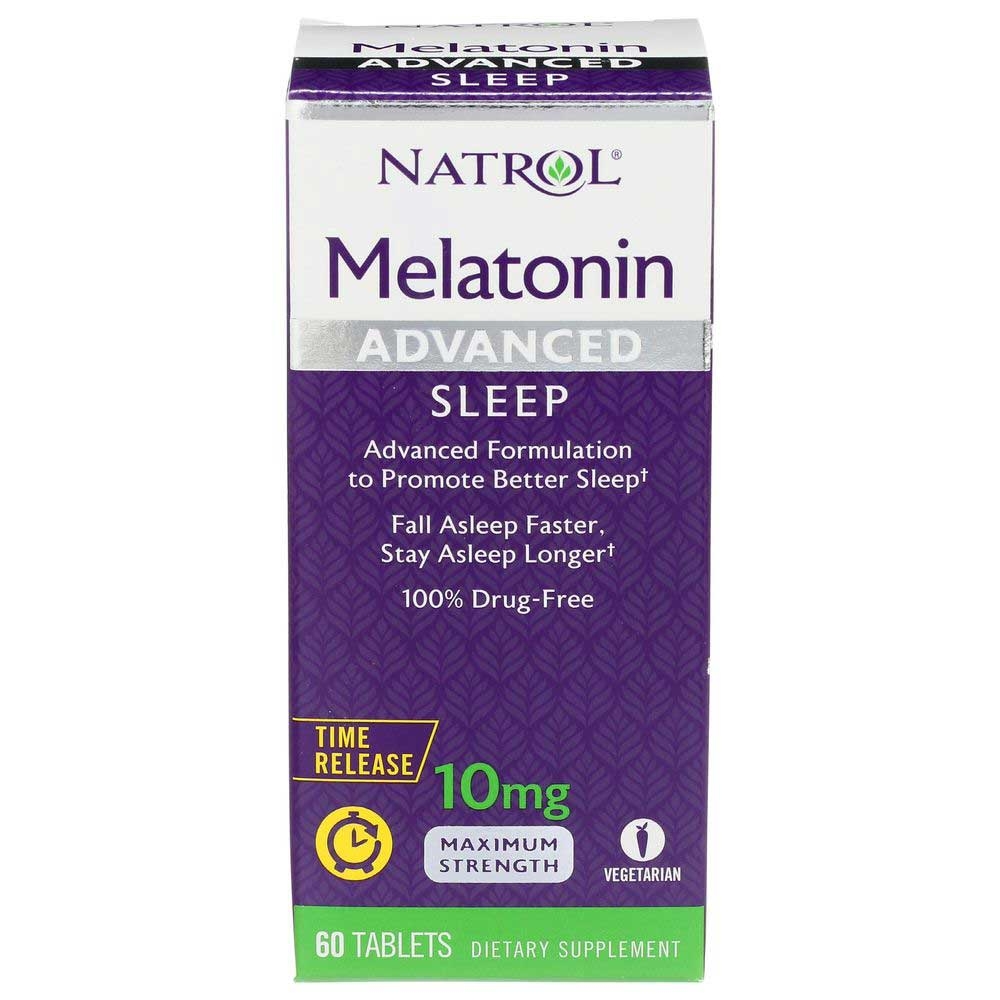 Natrol Melatonin Advanced Sleep Time Release 10mg Tablet - 60 count per pack