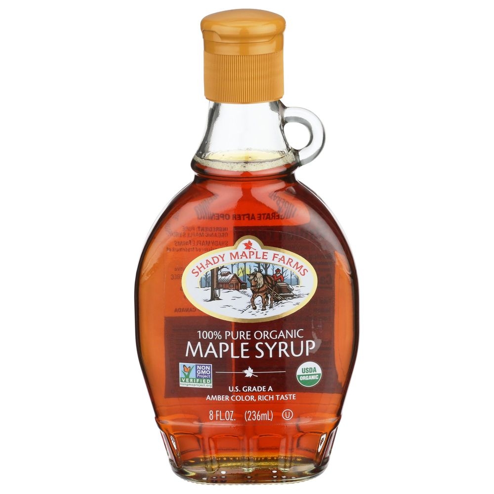 Shady Maple Farms Organic Amber Rich Taste Maple Syrup, 8 Ounce