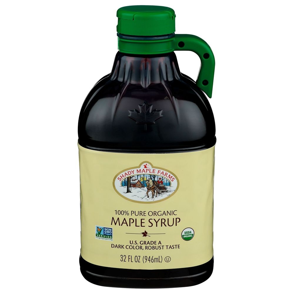 Shady Maple Farms Organic Dark Color Robust Taste Maple Syrup, 32 Ounce -- 6 per case