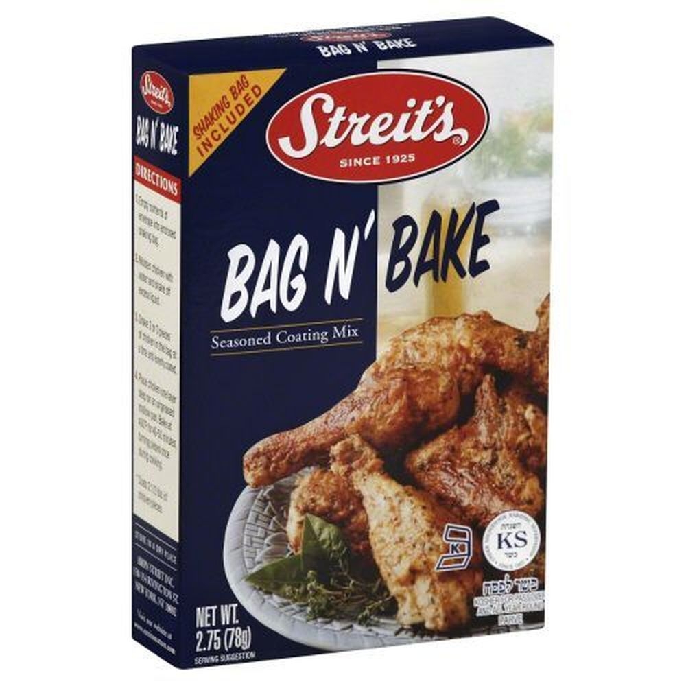 Streits Bag and Bake Seasoned Coating Mix, 2.75 Ounce -- 12 per case