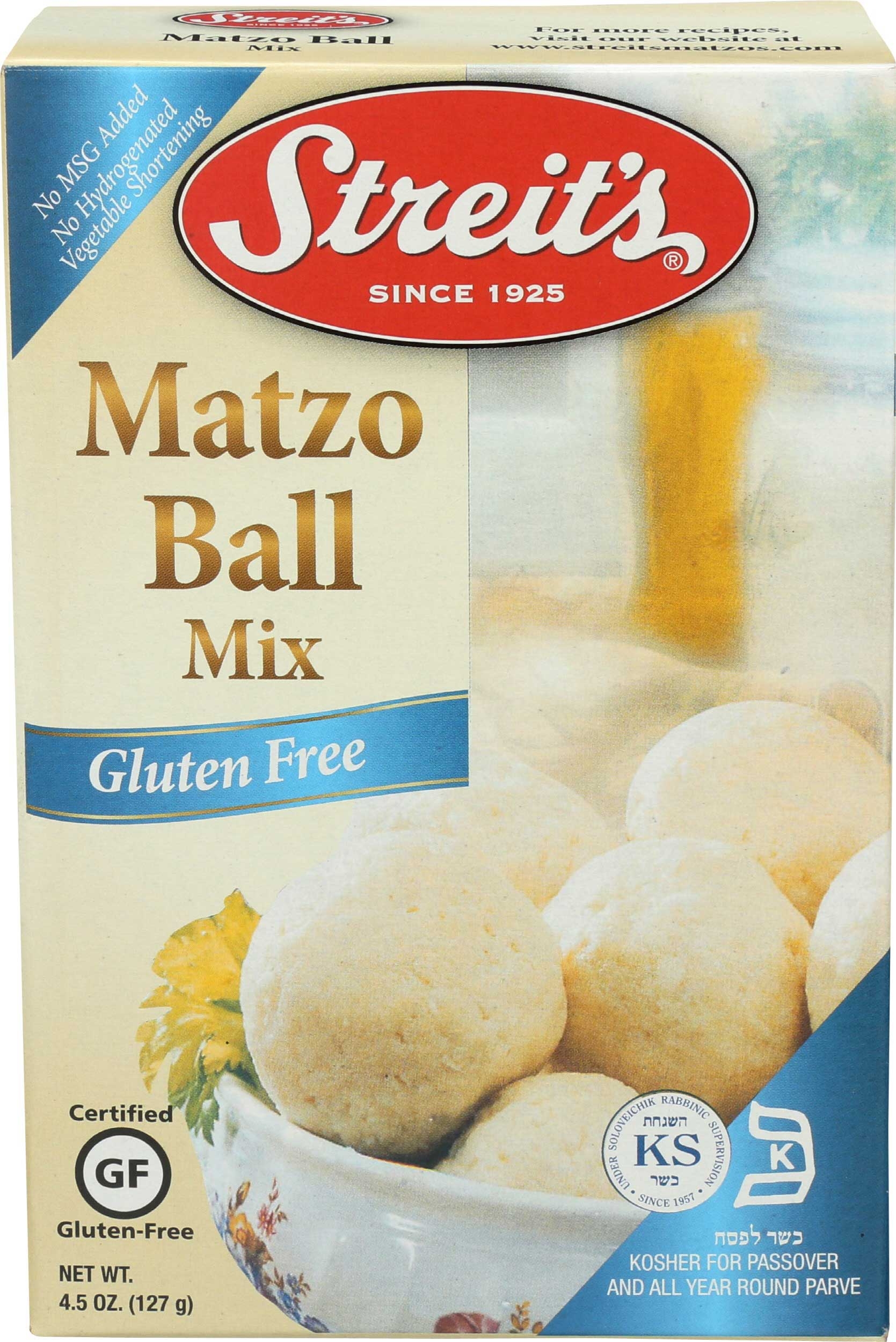 Streits Gluten Free Matzo Ball Mix, 4.5 Ounce -- 12 per case