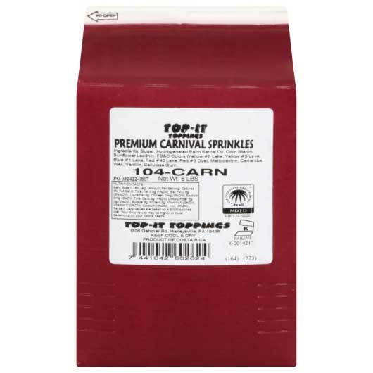 Fisher Rainbow Candy Sprinkles, 6 Pound -- 4 per case.