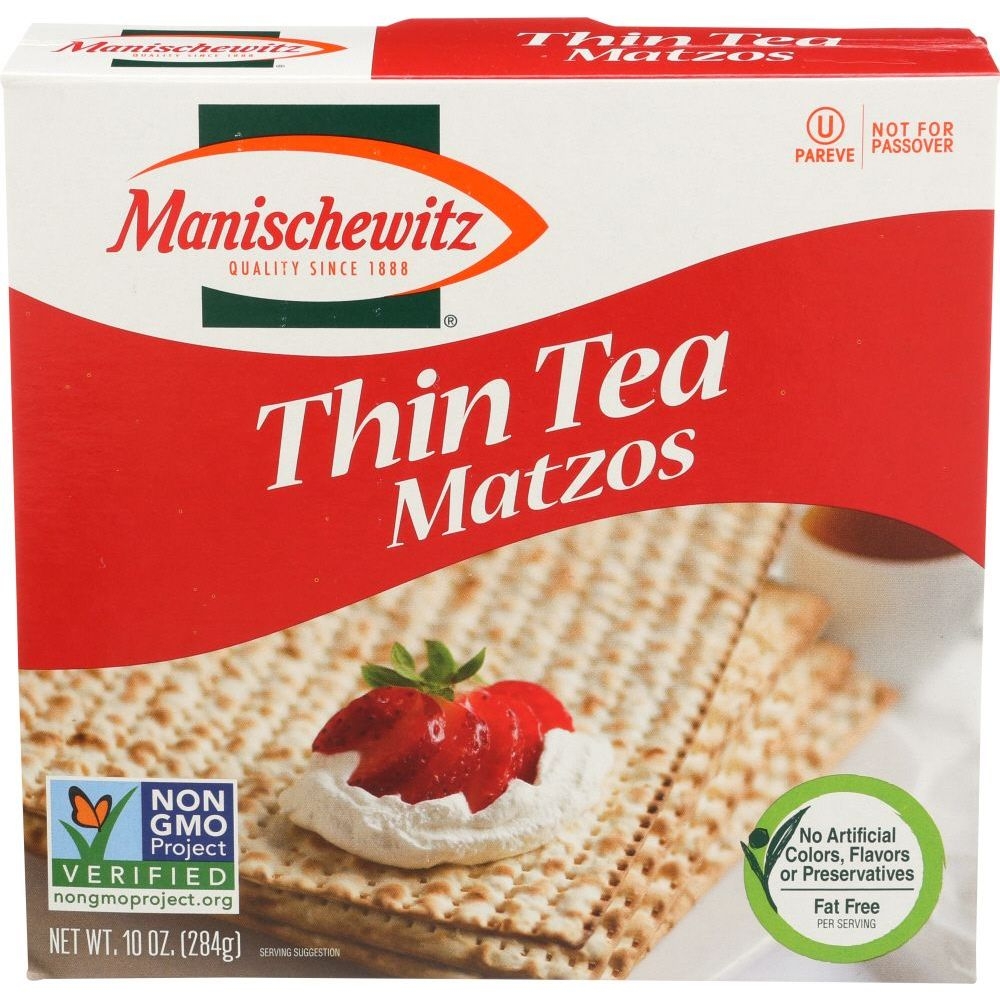 Manischewitz Thin Tea Matzos, 10 Ounce -- 12 per case