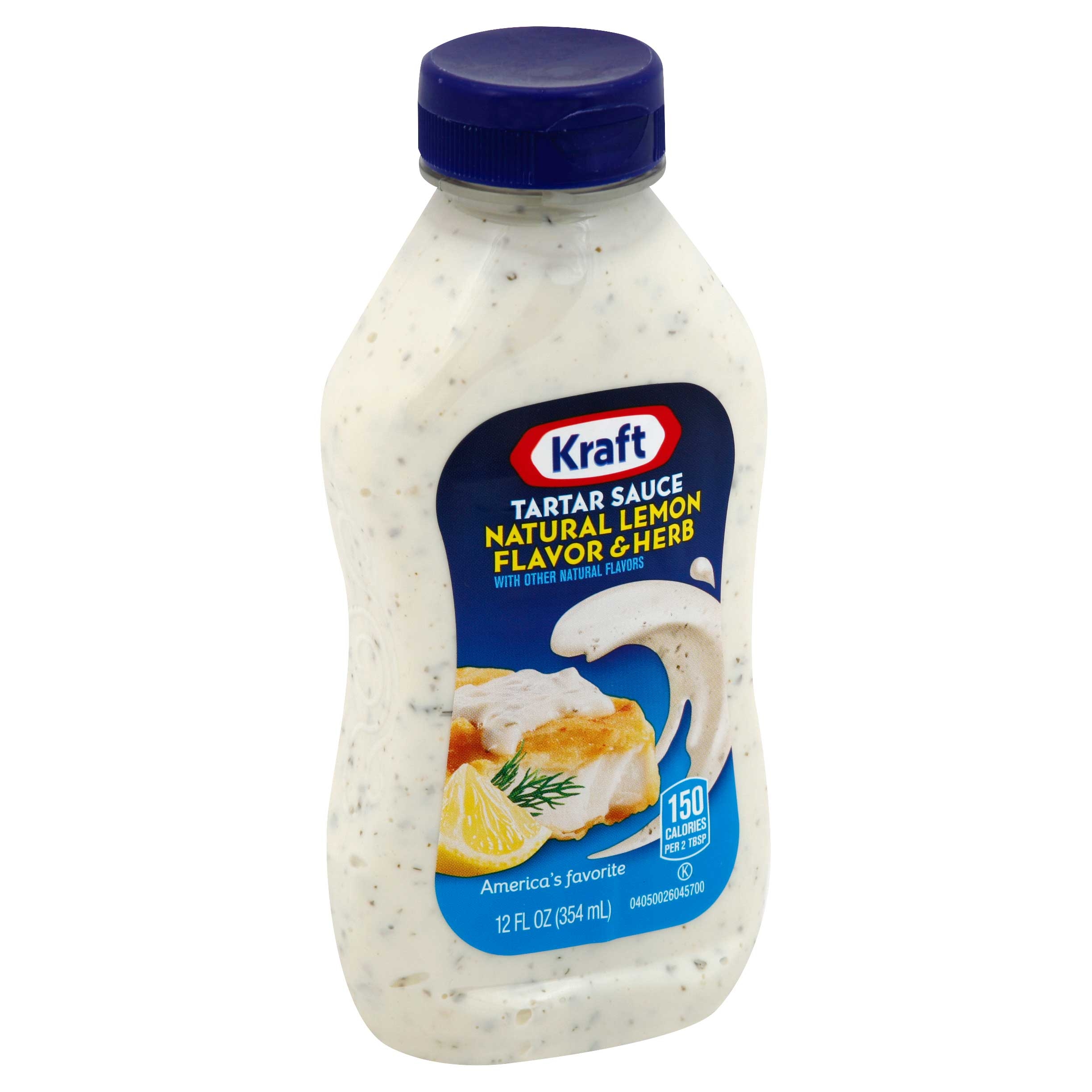 Kraft Specialty Natural Lemon and Herb Spoonable Tartar Sauce, 12 Ounce -- 12 per case.