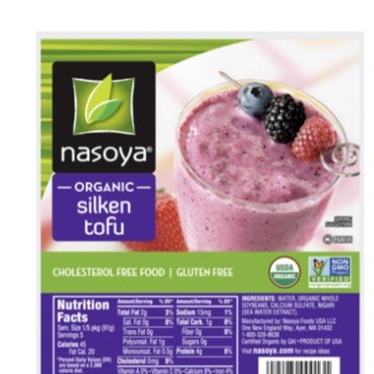 Nasoya Foods Organic Tofu Silken, 16 Ounce -- 6 per case