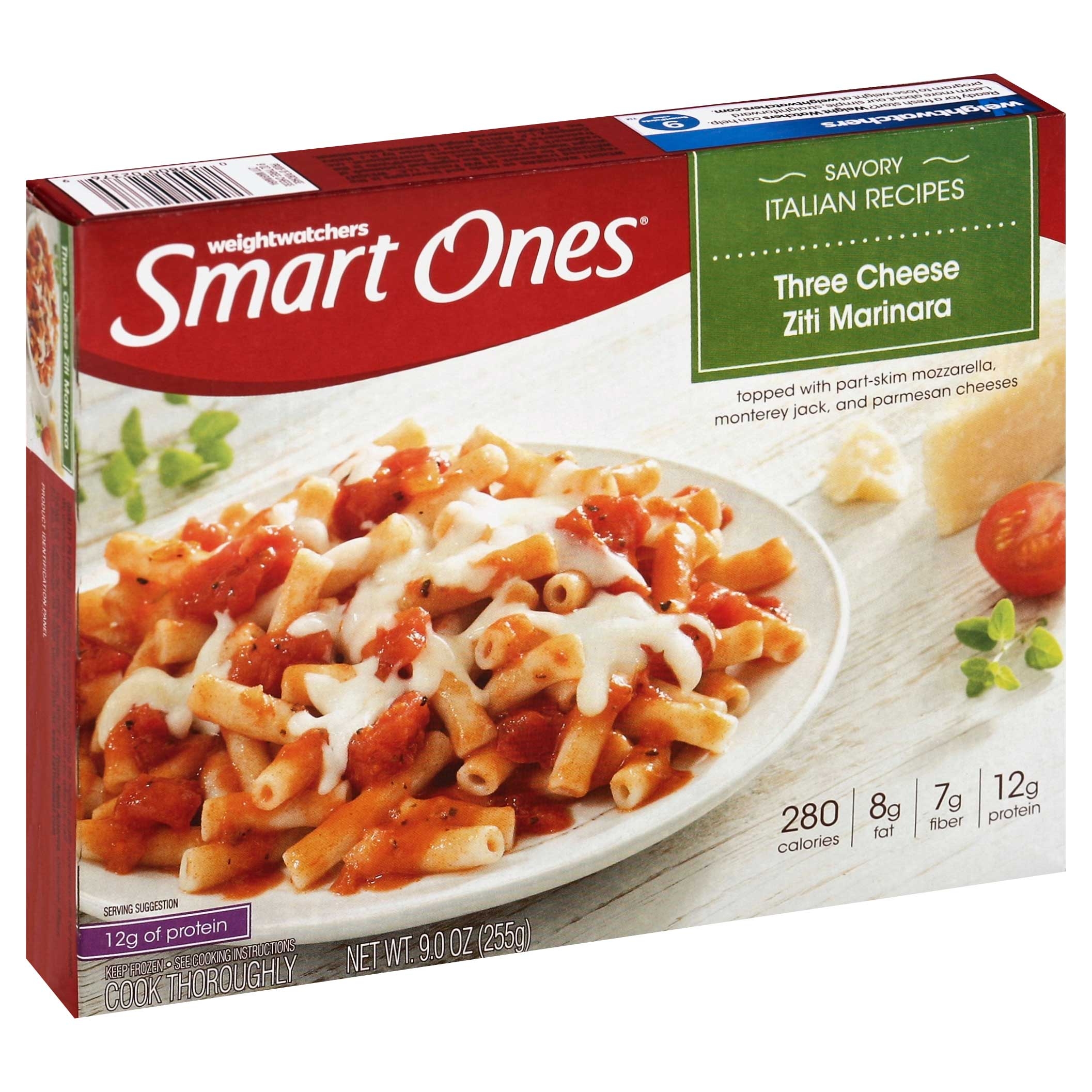 Heinz Smart Ones Entree Three Cheese Ziti Marinara, 9 Ounce -- 12 per case.