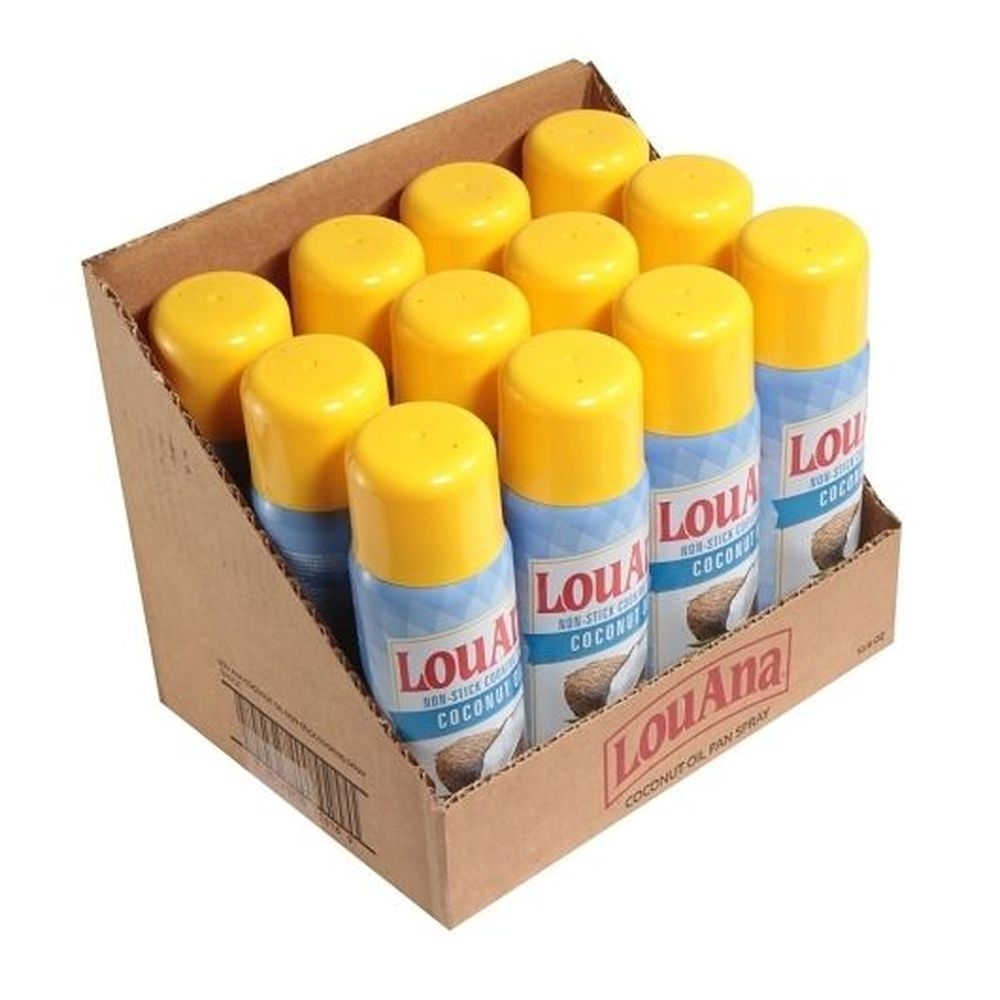 Lou Ana Pan Spray Coconut Oil, 6 Ounce -- 12 per case