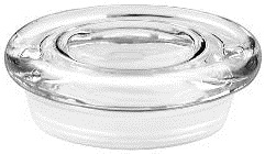 Libbey 75185 Medium Flat Pressed Lid with Fitment -- 72 per case