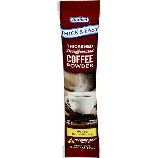 Thick and Easy Decaffeinated Instant Thickened Coffee - Honey Pocket, 7 Gram -- 72 per case