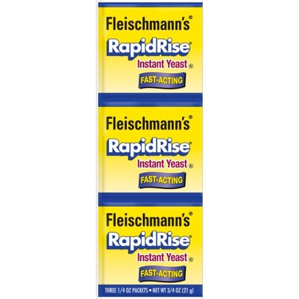 Fleischmanns Rapid Rise Fast Acting Instant Yeast, 0.75 Ounce -- 2 per case