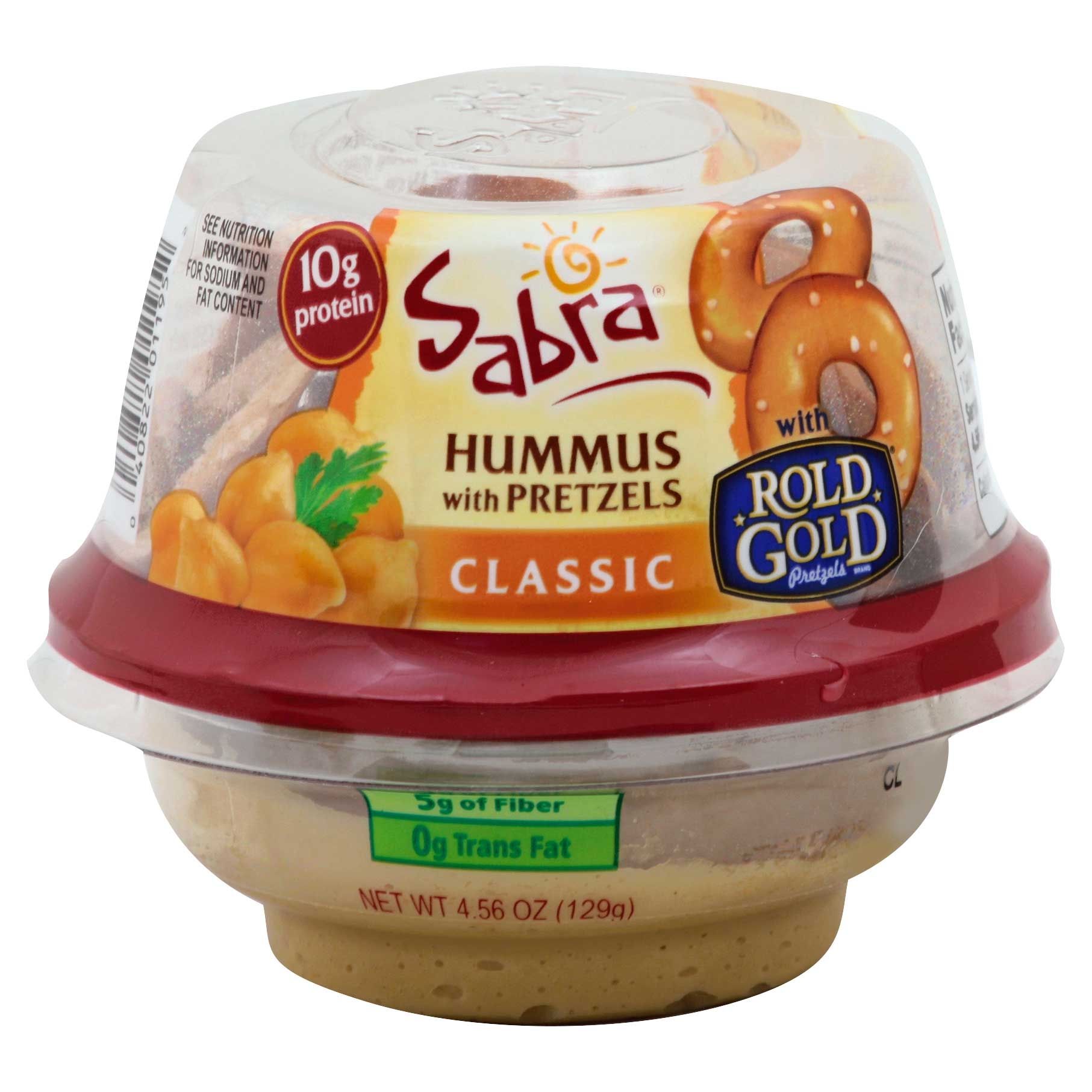 Sabra Classic Hummus with Pretzel, 4.56 Ounce -- 12 per case.