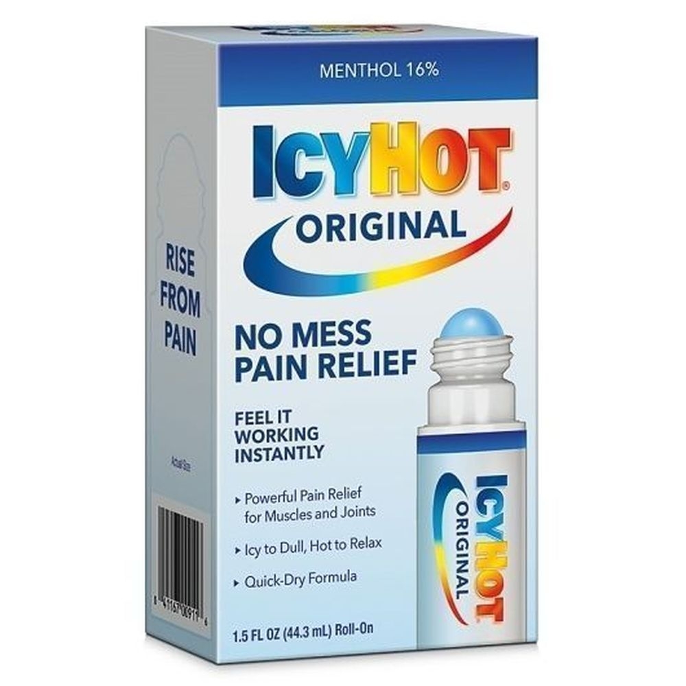 Icy Hot Original Menthol No Mess Roll-On Pain Relief, 1.5 Fluid Ounce -- 24 per case