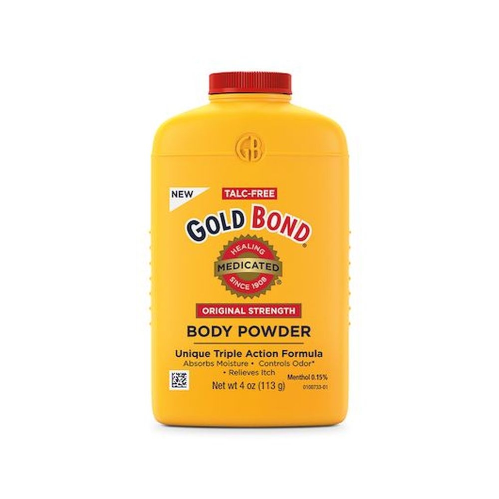 Gold Bond Medicated Talc Free Original Strength Body Powder, 4 Ounce - 3 per pack -- 8 packs per case