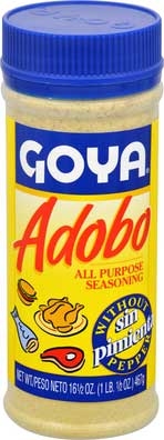 Goya Adobo Seasoning without Pepper - 16.5 oz. jar, 24 per case