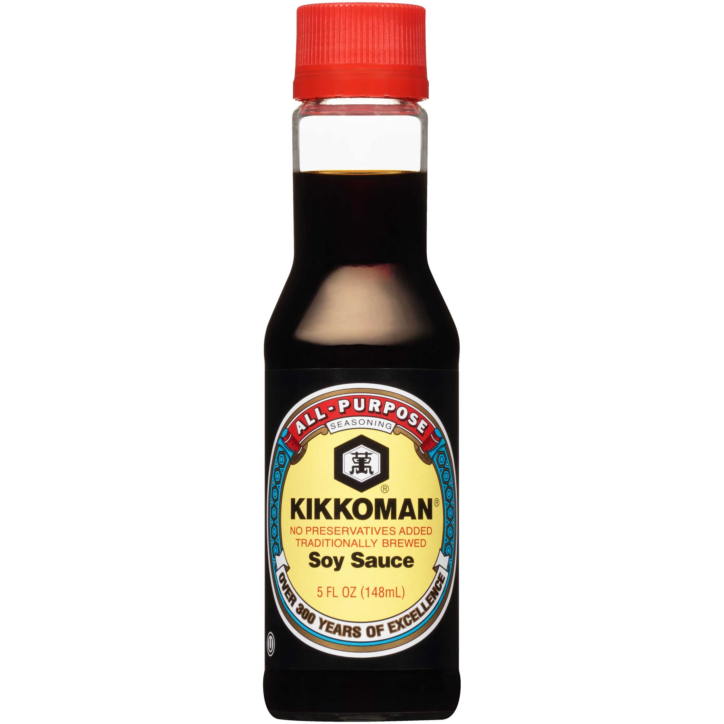 Kikkoman Soy Sauce, 5 Fluid Ounce -- 12 per case.