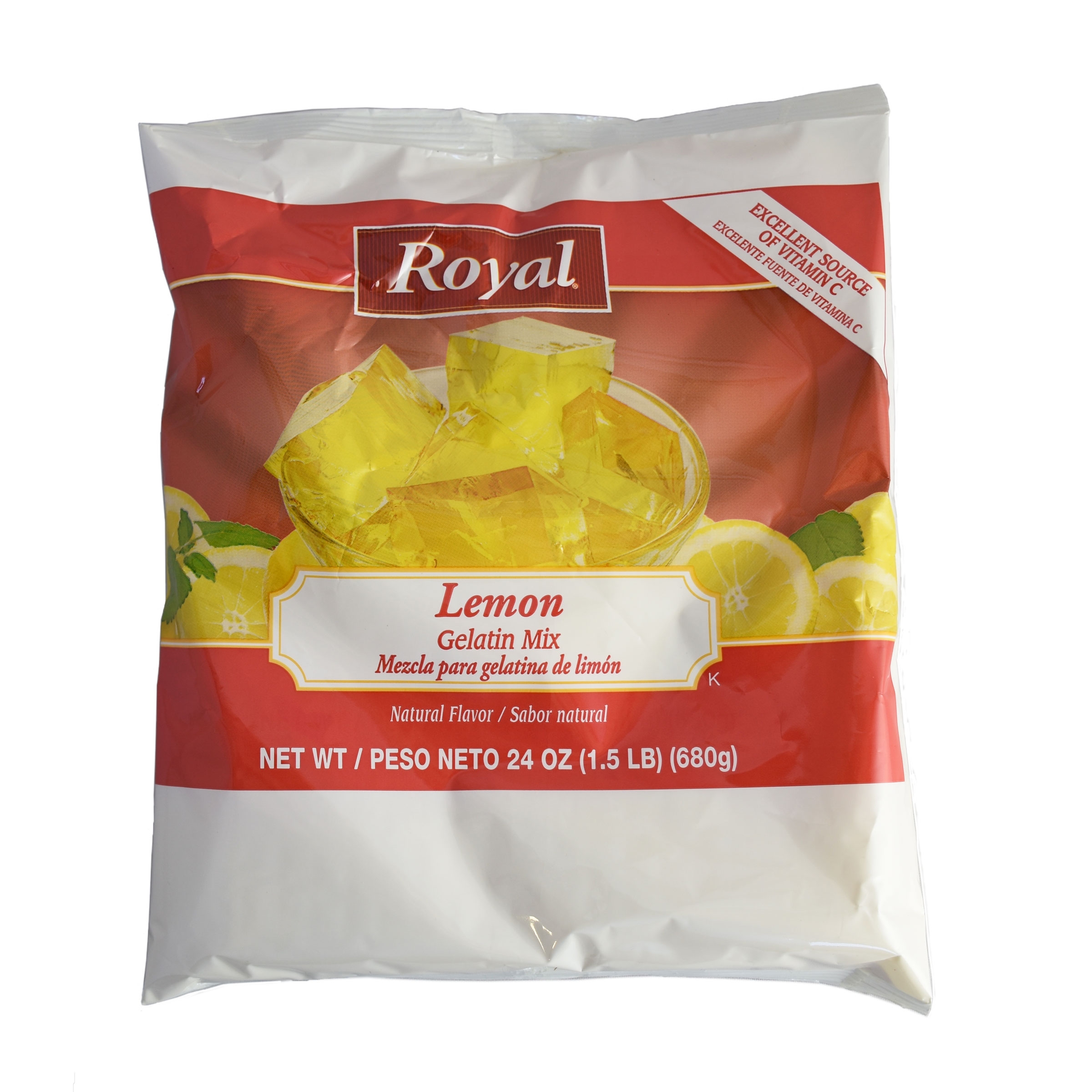 Royal Lemon Gelatin, 24 Ounce -- 12 per case.