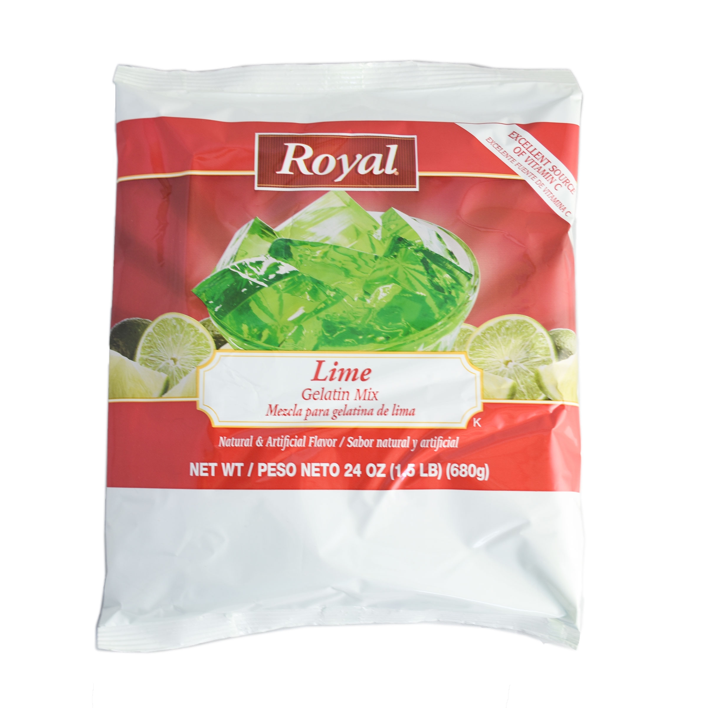 Royal Lime Gelatin, 24 Ounce -- 12 per case.