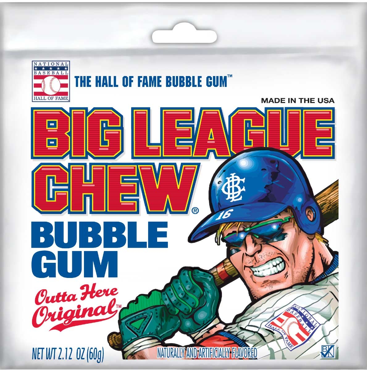 Big League Original Chew Bubble Gum, 12 per pack -- 9 packs per case.