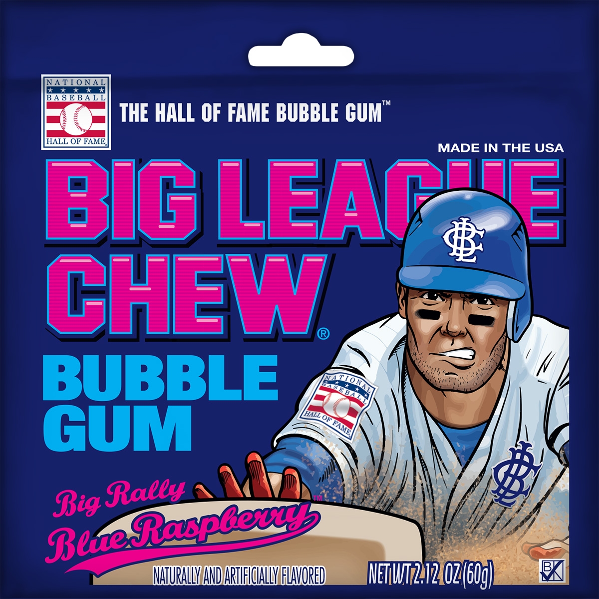 Ford Gum Big League Chew Blue Raspberry Bubble Gum -- 108 per case.