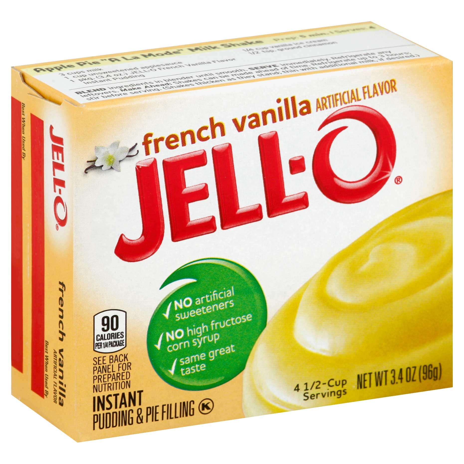 Jello French Vanilla Pudding, 3.4 Ounce -- 24 Case