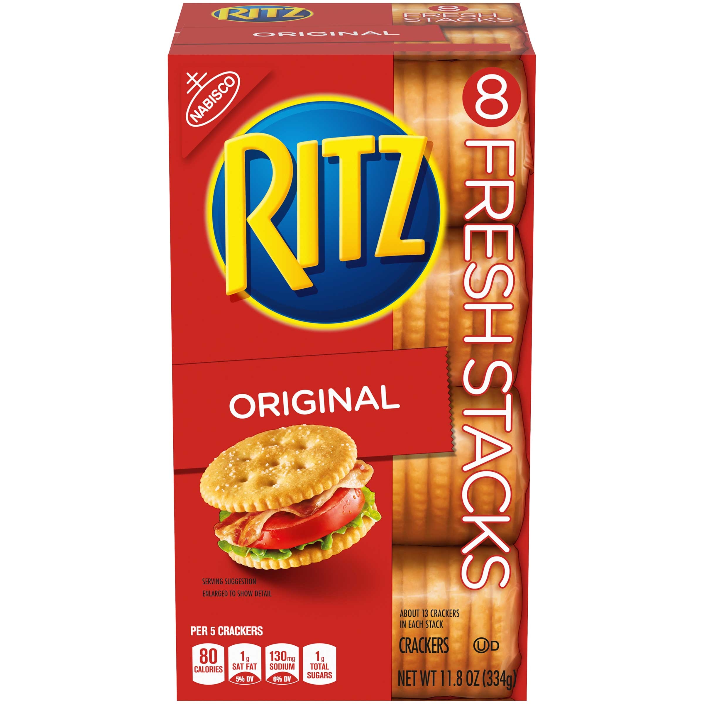 Nabisco Ritz Original Fresh Stacks Cracker, 11.8 Ounce -- 6 per case.