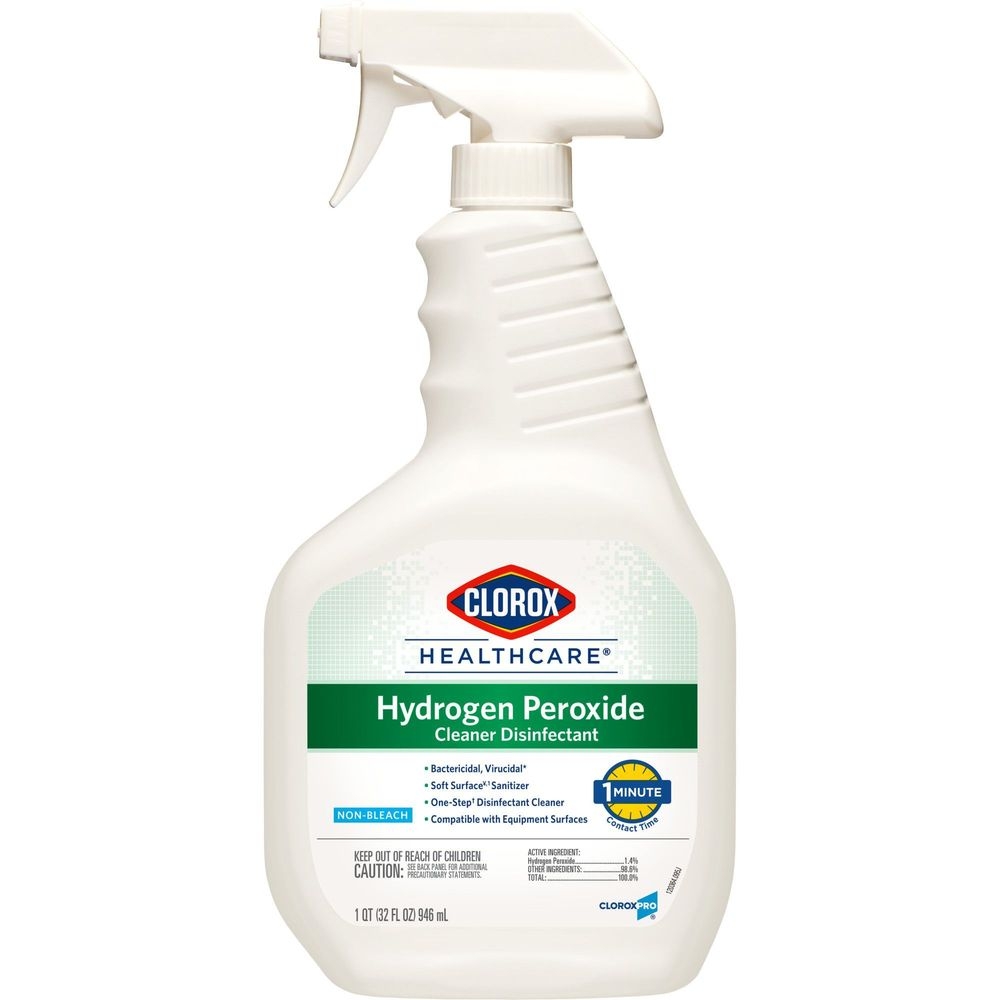 Clorox Healthcare Hydrogen Peroxide Disinfectant Cleaner, 32 Ounce Spray -- 9 per case.