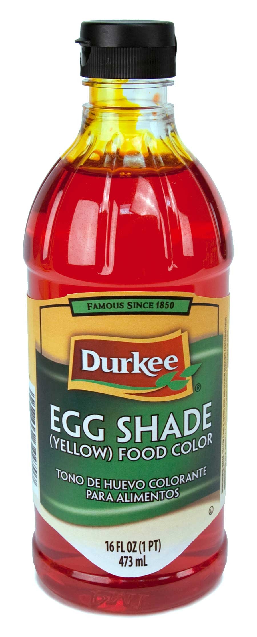 Durkee Egg Shade Food Color,  6 Bottles Per Case, 16 Ounces Per Bottle.