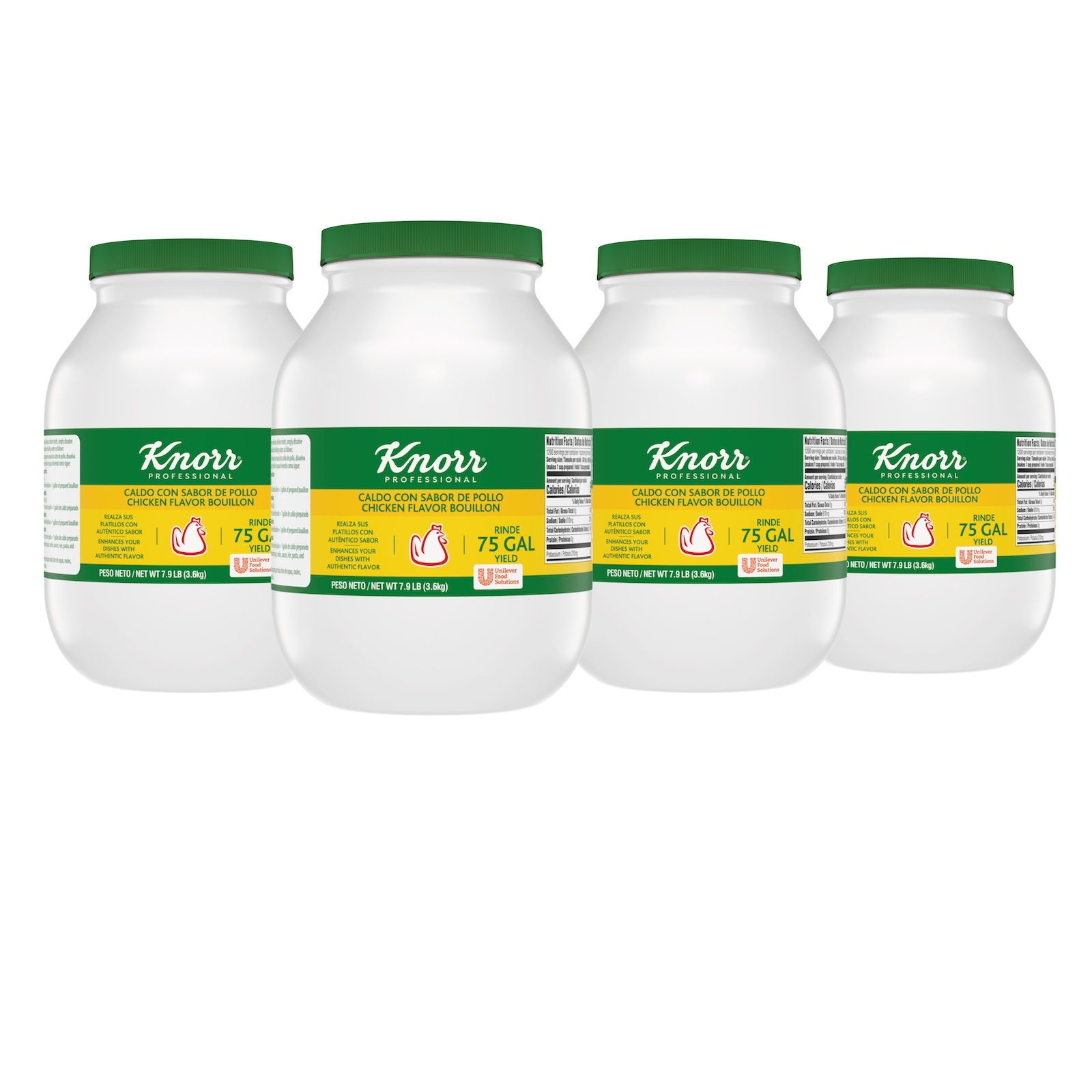 Knorr Professional Caldo de Pollo Chicken Bouillon Base, 7.9 pound -- 4 per case