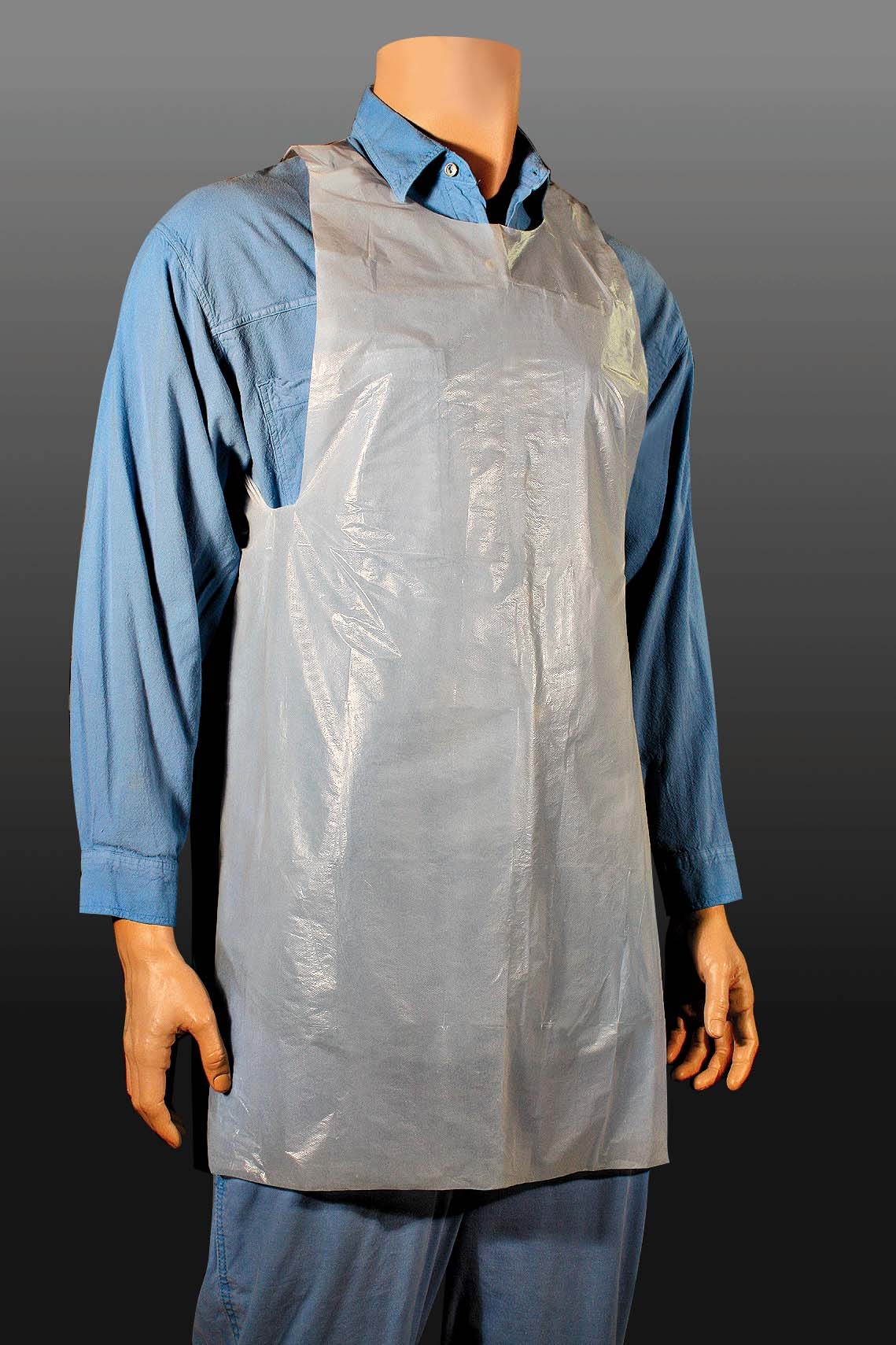 Disco White Plastic Expendables 1 Mil Poly Apron, 24 x 42 inch -- 1000 per case.