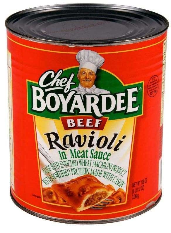 Chef Boyardee Beef Ravioli in Meat Sauce, 108 Ounce -- 6 per case