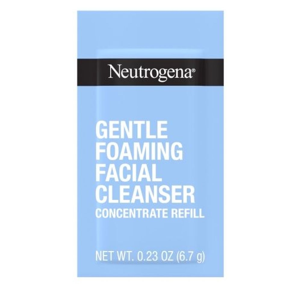 Neutrogena Gentle Foaming Facial Cleanser Concentrate - Refill Pack, 0.23 Ounce -- 36 per case