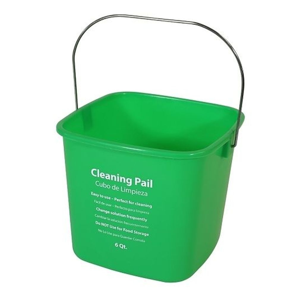O-Cedar Commercial Green Cleaning Pail, 6 Quart -- 12 per case