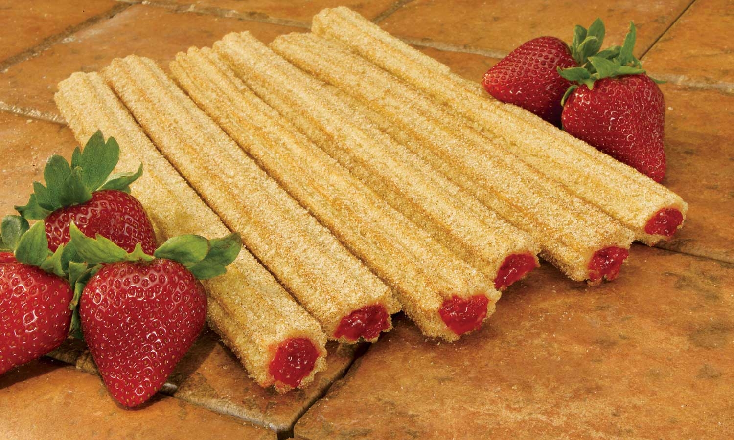 Hola Churros Whole Grain Raspberry Churros, 1.9 Ounce -- 100 per case.