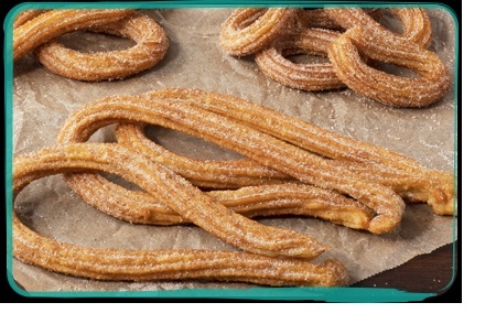 Hola Churross Small Loop Pre Fried Churros, 60 Gram -- 250 per case