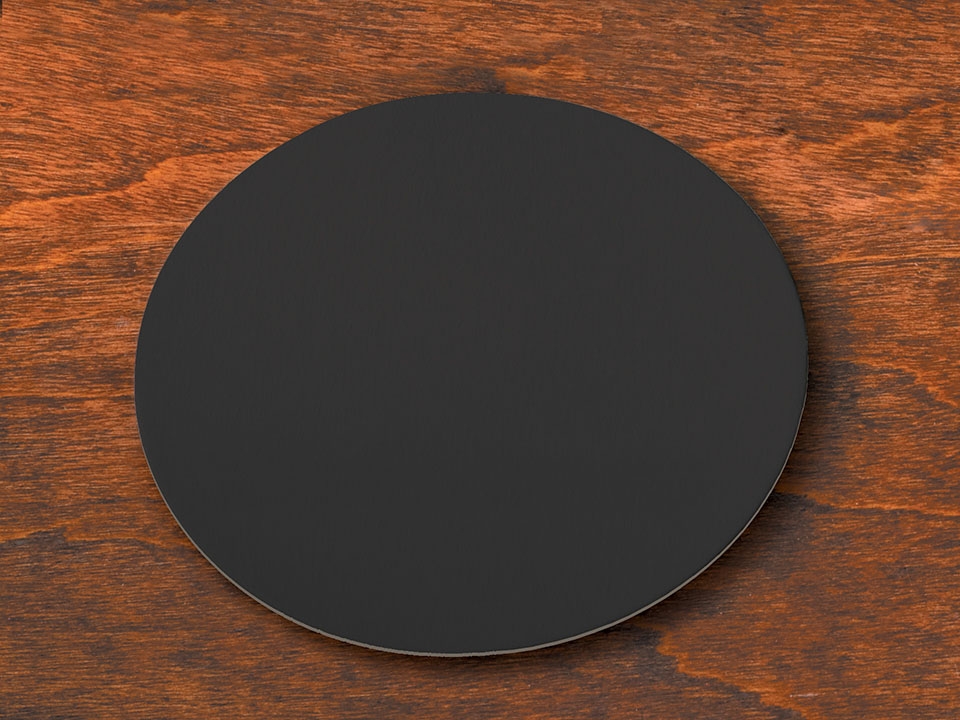 Hoffmaster Round Light Weight Black Coaster, 4 inch -- 500 per case.