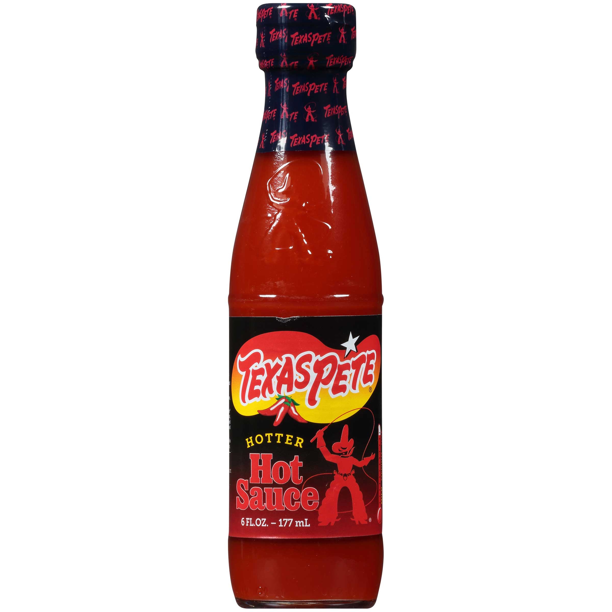 Texas Pete Hotter Hot Sauce, 6 Ounce -- 12 per case