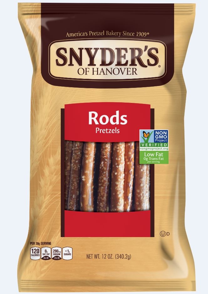 Snyders Of Hanover Pretzel Rod, 12 Ounce -- 12 per case.