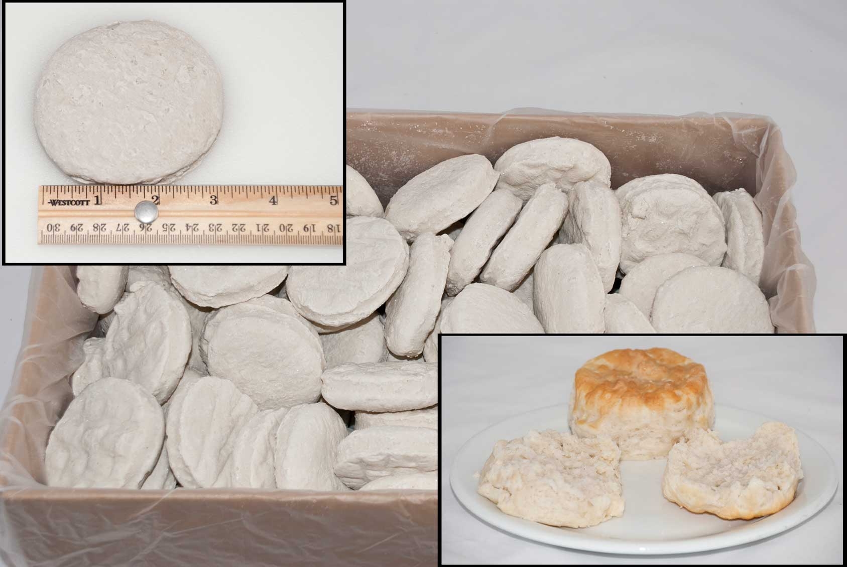 General Mills Pillsbury Unbaked Large Southern Style Biscuit Dough, 4.5 Ounce -- 120 per case.