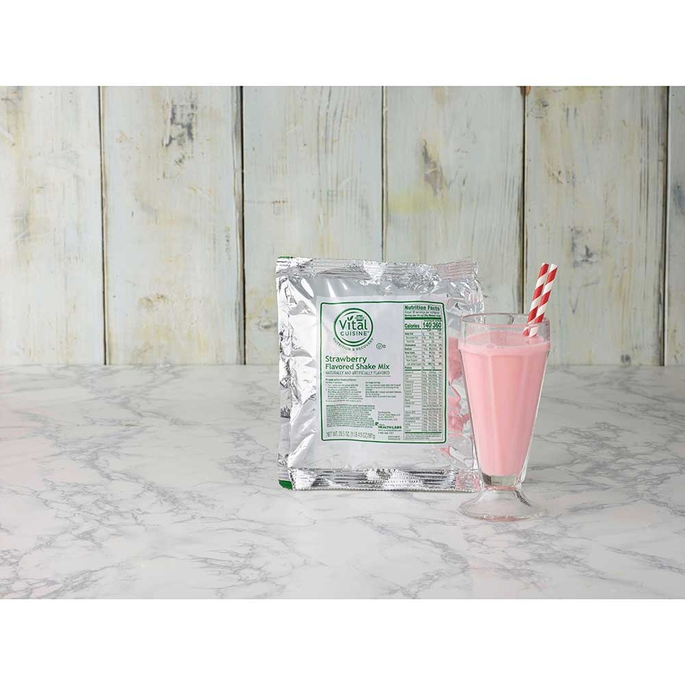 Hormel Vital Cuisine Shake Mix, Strawberry Flavor, 20.5 Ounce -- 6 per case
