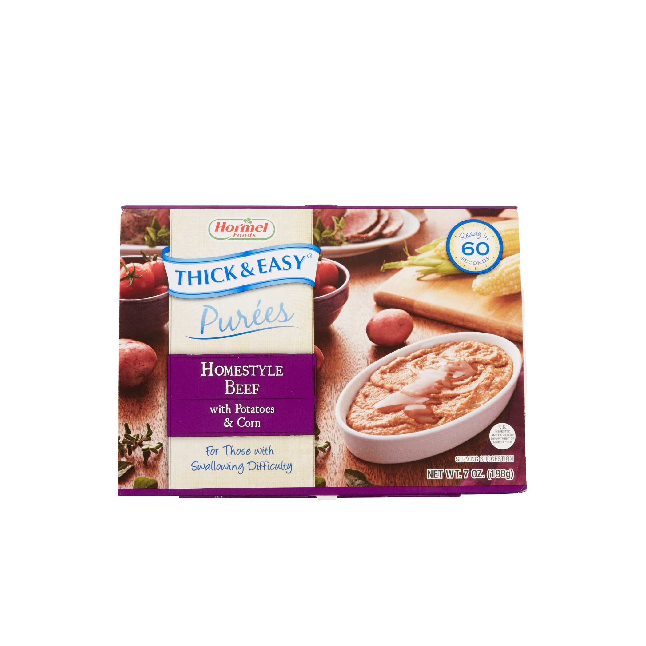 Thick and Easy Pureed Homestyle Beef with Potatoes and Corn, 7 Ounce -- 7 per case.
