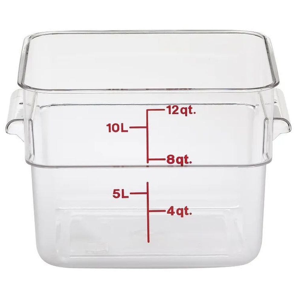 CamSquare Food Storage Containers Clear, 12 Quart -- 6 per case