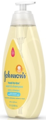 Johnsons Baby Head To Toe Wash and Shampoo, 27.1 Fluid Ounce -- 12 per case.