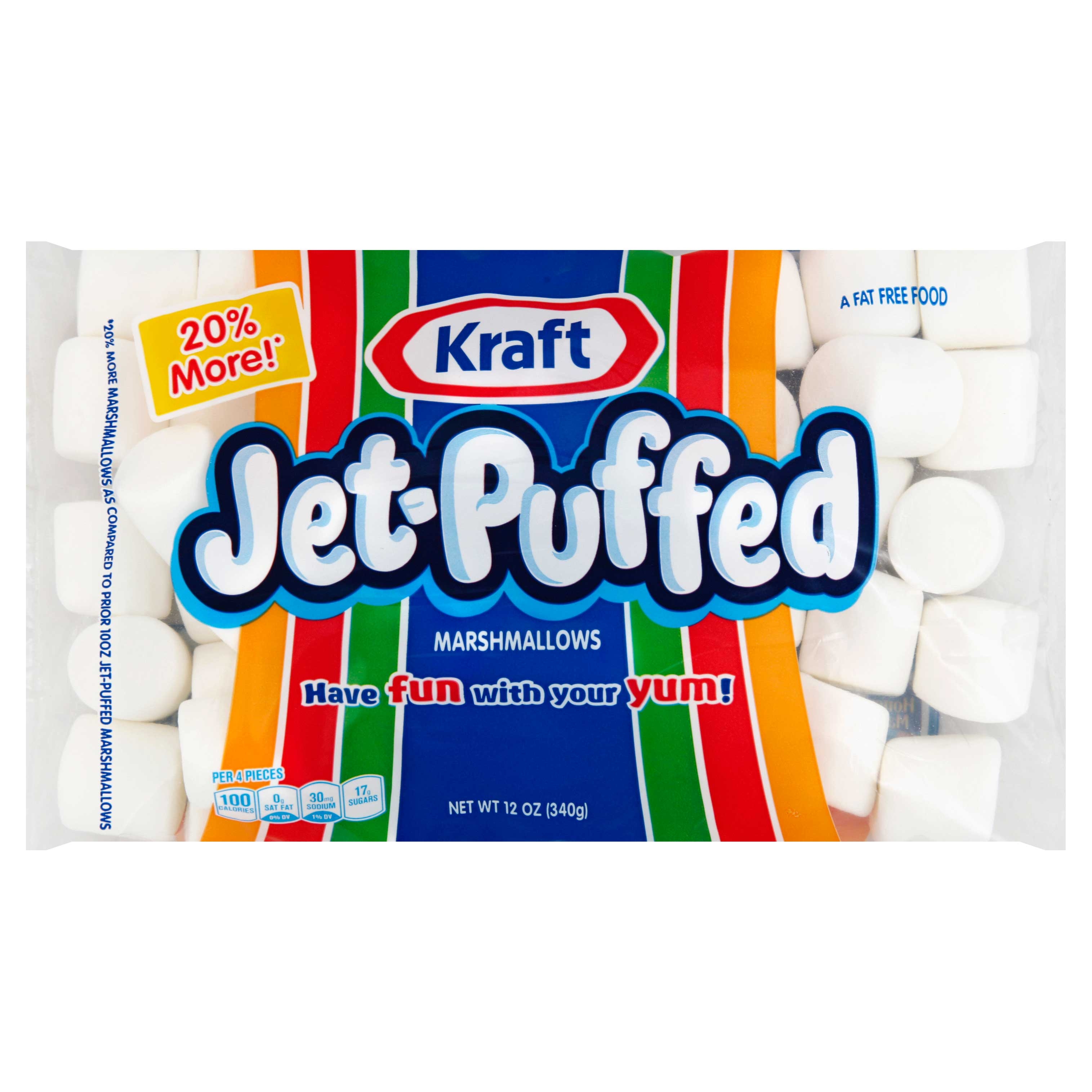 Jet Puffed Marshmallow, 12 Ounce -- 18 per case.