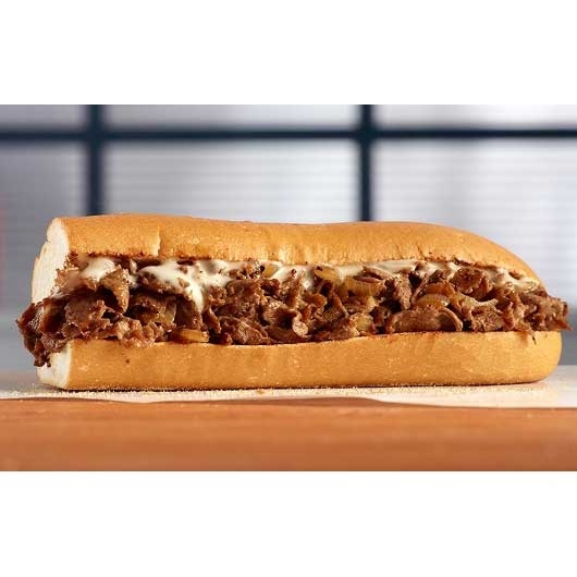 Original Philly Cheesesteak Value Seasoned Beef Sandwich Slices, 4 Ounce -- 40 per case.