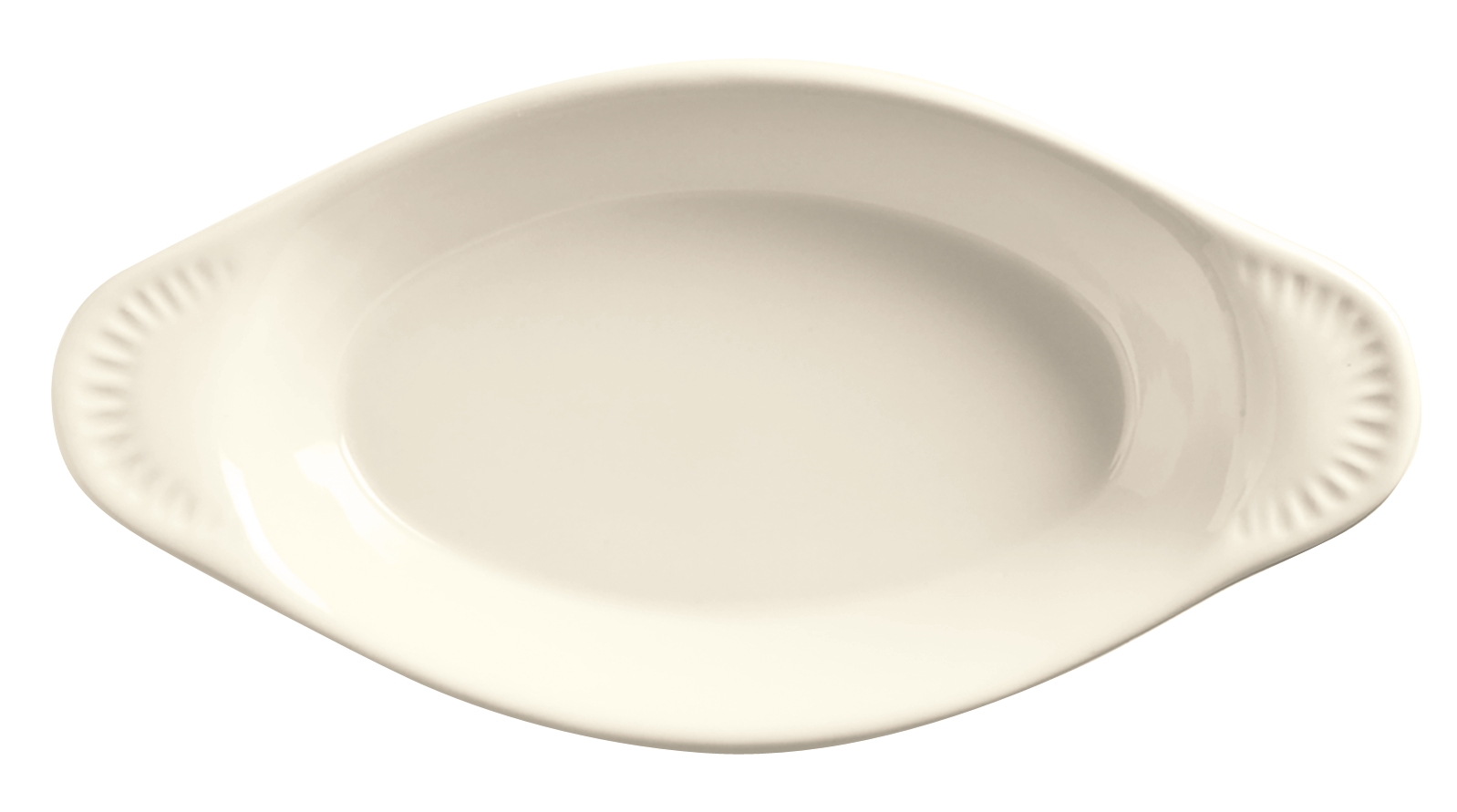 World Tableware Cream White Bedrock Oval Rarebit, 6 Ounce -- 36 per case.