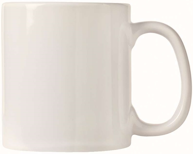World Tableware Ultima and Porcelana Bright White C Handle Mug, 16 Ounce -- 12 per case