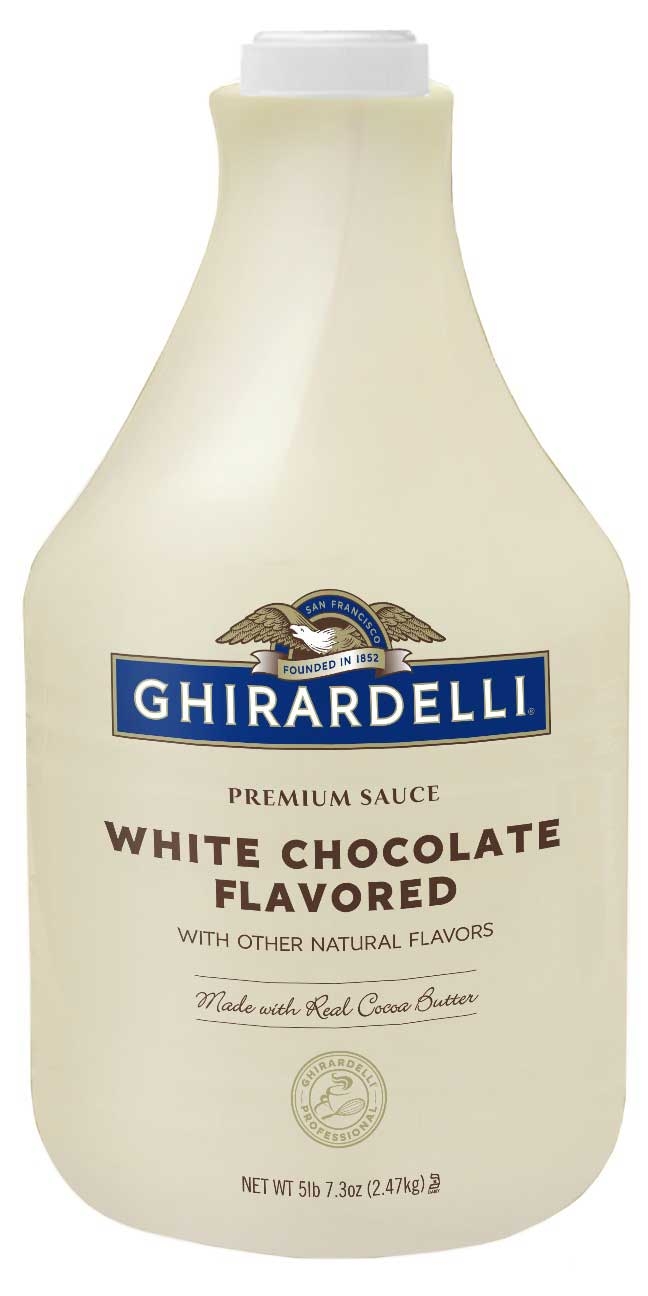 Ghirardelli White Chocolate Sauce, 87.3 Ounce Pump Bottle -- 6 per case