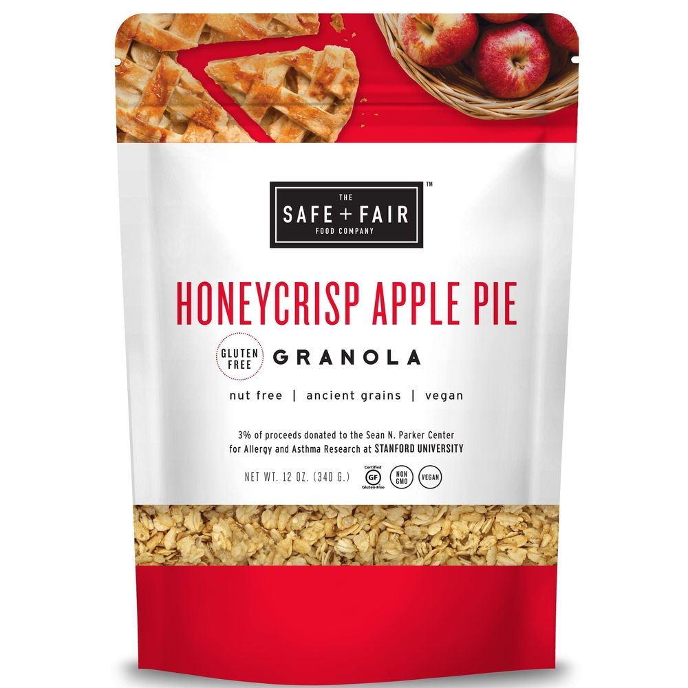 Safe + Fair Honeycrisp Apple Pie Granola, 12 Ounce -- 6 per case