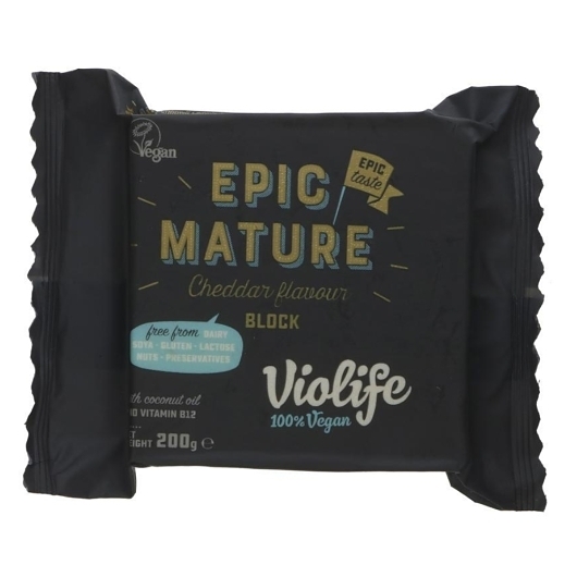 Violife Vegan Mature Cheddar Block, 7.05 Ounce -- 7 per case